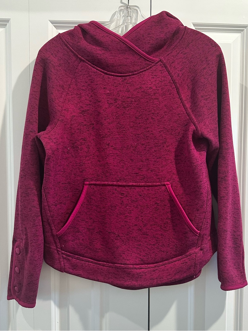 Champion Women's Heathered Magenta Hooded Pullover